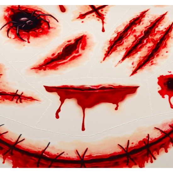 Tatouages éphémères - Scar Halloween - Legami