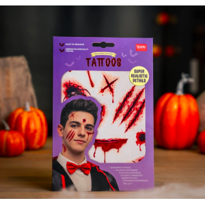 Tatouages éphémères - Scar Halloween - Legami
