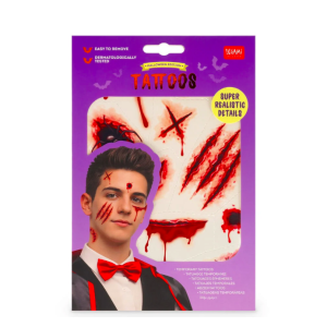 Tatouages éphémères - Scar Halloween - Legami