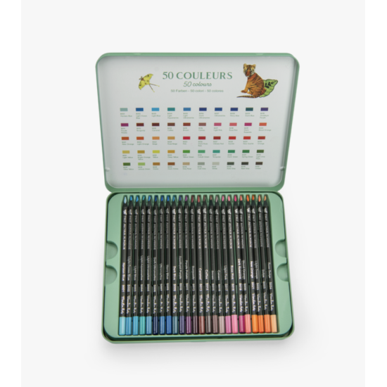 50 crayons de couleur - Tout autour du Monde - Moulin Roty