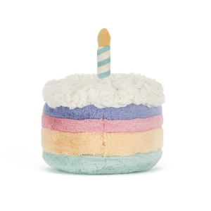 Jellycat Rainbow Cake – Peluche Amuseables Gâteau Arc-en-ciel