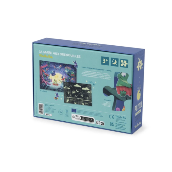 Puzzle phosphorescent 24 pcs Au clair de lune - Moulin Roty