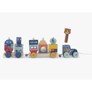 Train roller à tirer - Puce et Pilou - Moulin Roty
