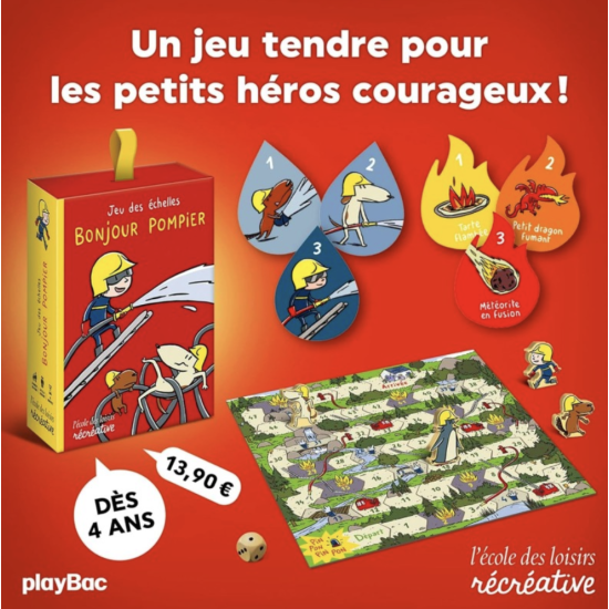 Jeu des échelles "Bonjour Pompier" - L'école des Loisirs