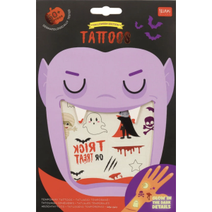 50 tatouages éphémères - Halloween - Legami