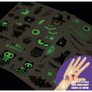 50 tatouages éphémères - Halloween - Legami