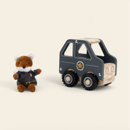 Voiture de police avec son ami miniature - Egmont Toys