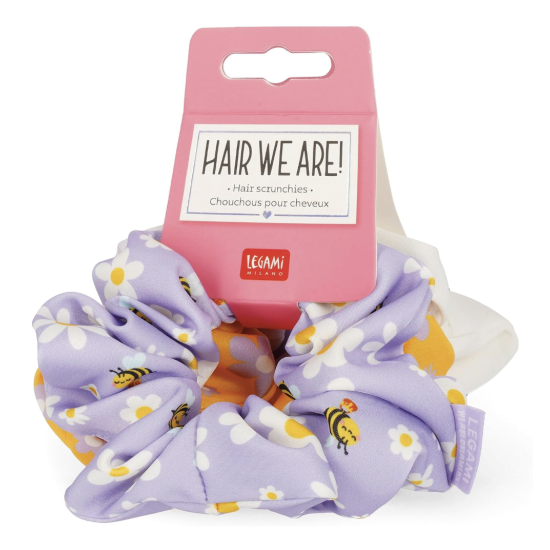 Set de 3 chouchous pour cheveux - Abeille - Legami