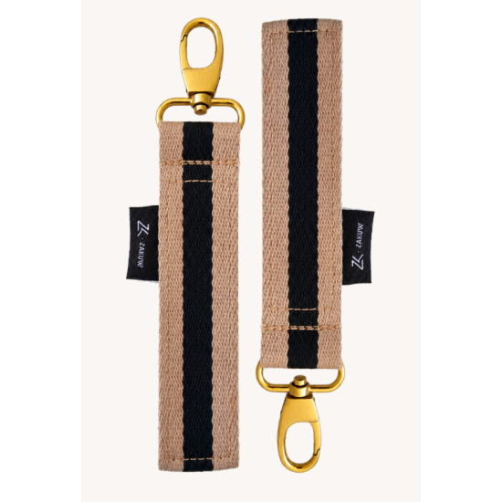 Attaches poussette - Beige / noir - Zakuw