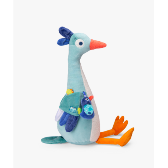 Peluche d'activités grand héron - La mare aux grenouilles - Moulin Roty
