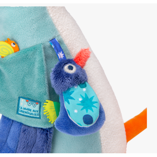 Peluche d'activités grand héron - La mare aux grenouilles - Moulin Roty