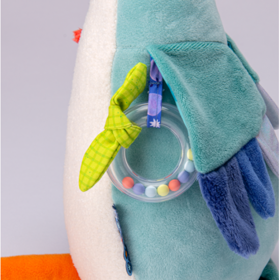 Peluche d'activités grand héron - La mare aux grenouilles - Moulin Roty
