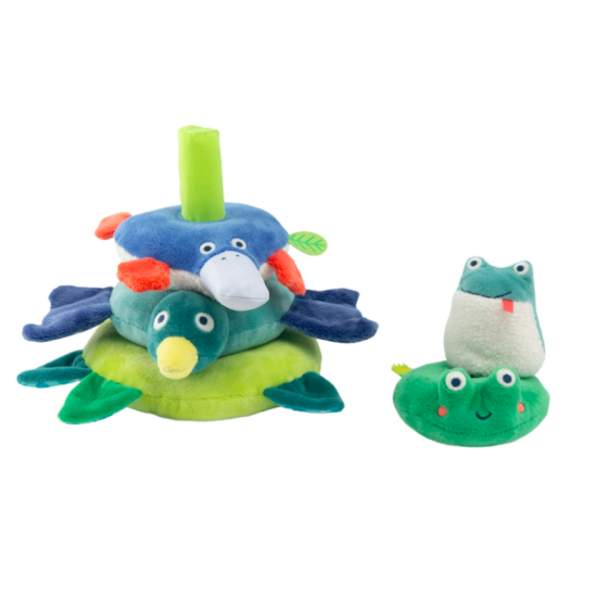 Animaux empilables en tissu - La mare aux grenouilles - Moulin Roty