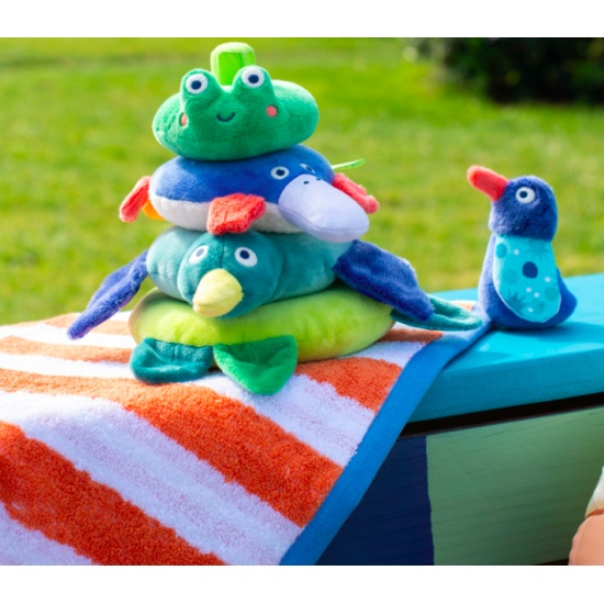 Animaux empilables en tissu - La mare aux grenouilles - Moulin Roty