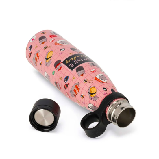 Gourde isotherme 500 ml Hot & Cold - Sushi Cat - Legami