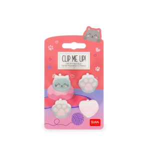 Set de 4 mini barrettes à cheveux Clip me up - Kitty - Legami