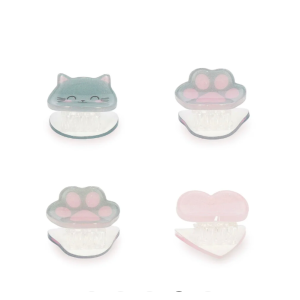 Set de 4 mini barrettes à cheveux Clip me up - Kitty - Legami
