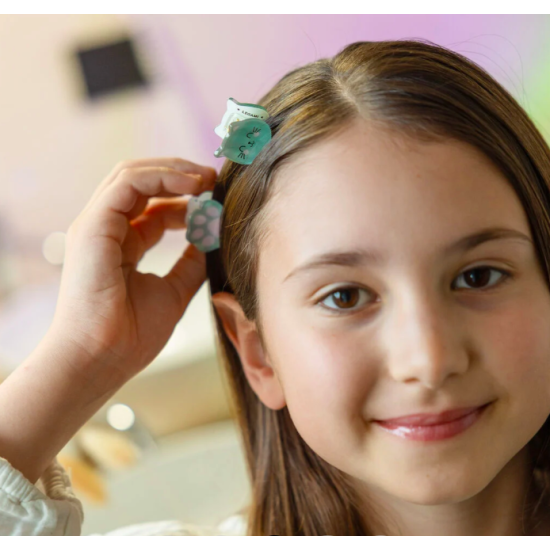 Set de 4 mini barrettes à cheveux Clip me up - Kitty - Legami
