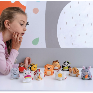 Porte-clés en peluche - Tiny Super Soft - Gorille - Legami