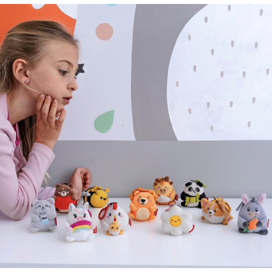 Porte-clés en peluche - Tiny Super Soft - Gorille - Legami