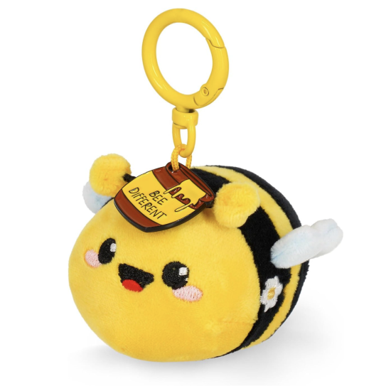 Porte-clés en peluche - Tiny Super Soft - Abeille - Legami