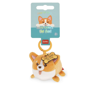 Porte-clés en peluche - Tiny Super Soft - Corgi - Legami