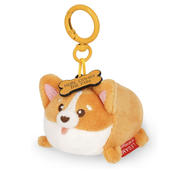 Porte-clés en peluche - Tiny Super Soft - Corgi - Legami