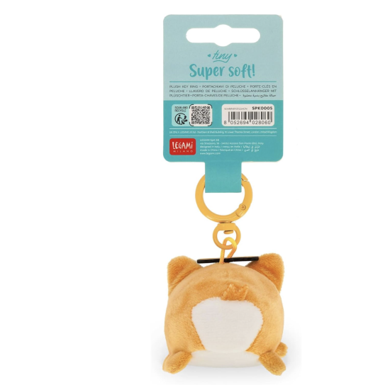 Porte-clés en peluche - Tiny Super Soft - Corgi - Legami