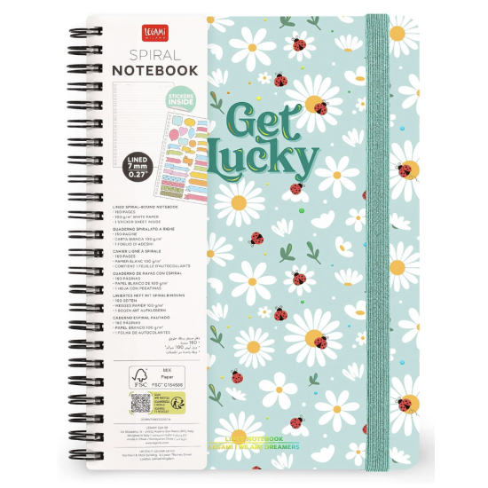 Carnet spirale A5 - Coccinelle - Legami