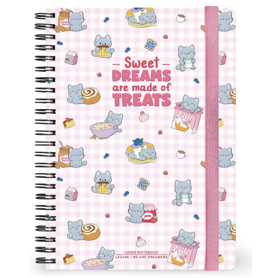Carnet spirale A5 - Kitty - Legami