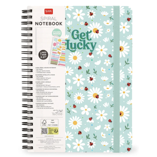 Carnet spirale A4 - Coccinelle - Legami