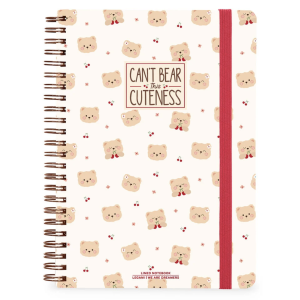 Carnet spirale A4 - Teddy Bear - Legami