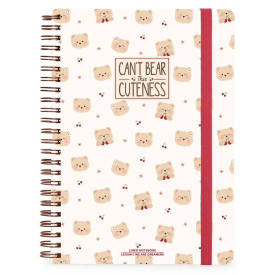 Carnet spirale A4 - Teddy Bear - Legami
