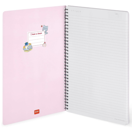 Carnet spirale A4 - Kitty - Legami