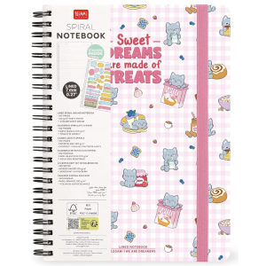 Carnet spirale A4 - Kitty - Legami