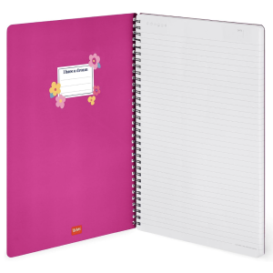Carnet spirale A4 - Flowers - Legami