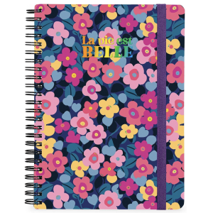 Carnet spirale A4 - Flowers - Legami