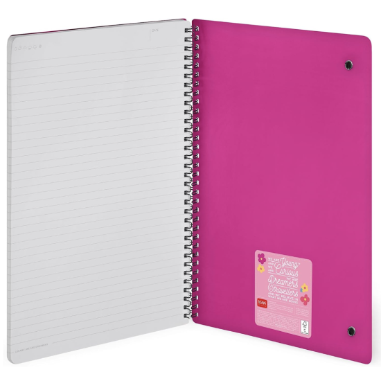 Carnet spirale A4 - Flowers - Legami
