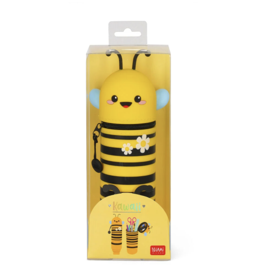 Trousse 2 en 1 silicone Abeille - Kawaii - Legami