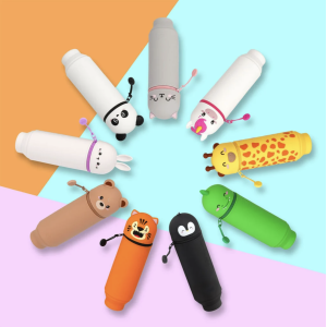 Trousse 2 en 1 Kawaii Teddy Bear - Silicone souple - Legami