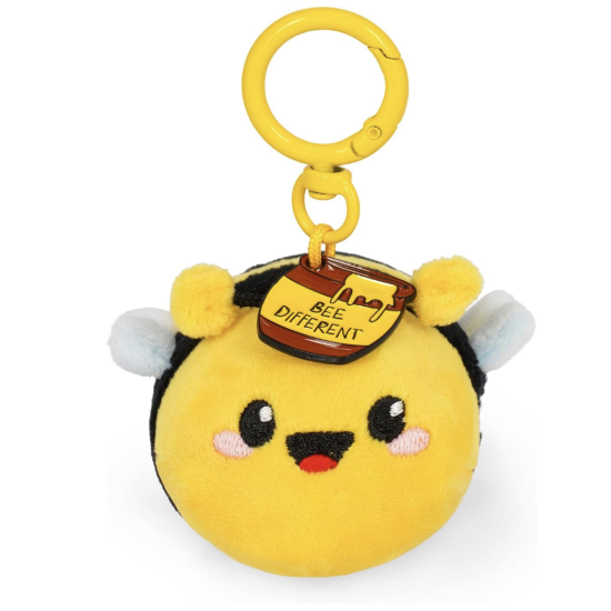 Porte-clés en peluche - Tiny Super Soft - Abeille - Legami