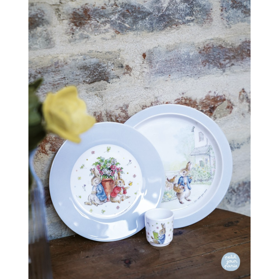 Vaisselle bébé et enfant Pierre Lapin - Vintage et poétique