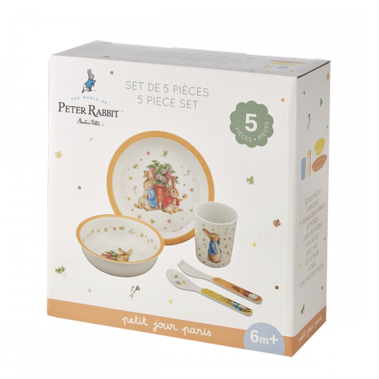 Coffret cadeau 5 pièces Pierre Lapin - Abricot - Petit Jour Paris