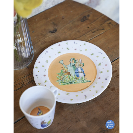 Vaisselle bébé Pierre Lapin - Vintage et poétique
