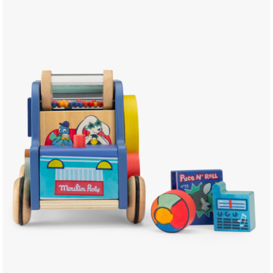 Voiture multi-activités - Puce et Pilou - Moulin Roty