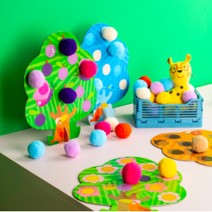 Activité Pompons arbres - Les Toupitis - Moulin Roty