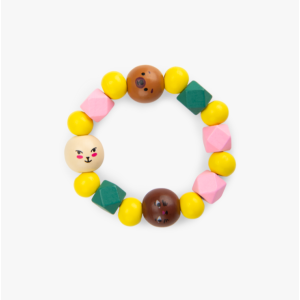 Coffret perles en bois colorées - Les Minouchkas - Moulin Roty