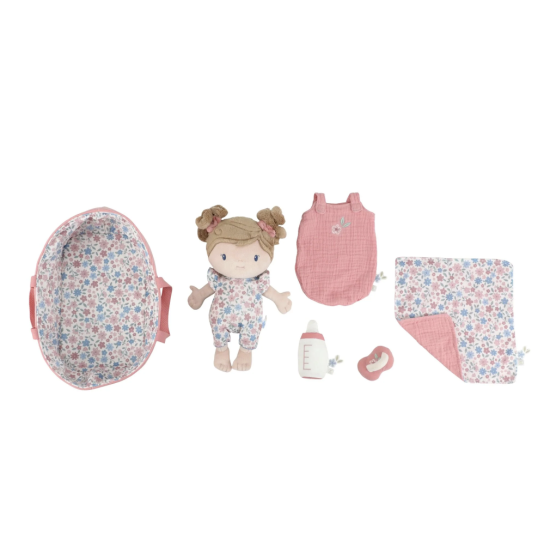 Poupée bébé Rosa dans son couffin - Little Dutch