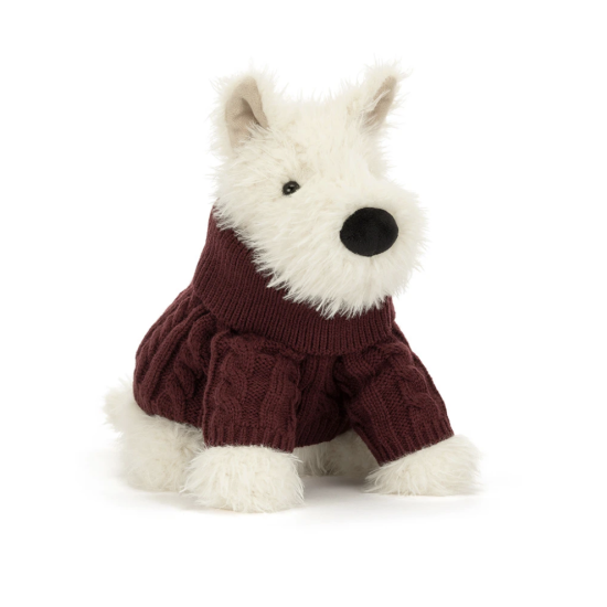 Peluche Munro Scottie Dog Winter Jumper - Jellycat
