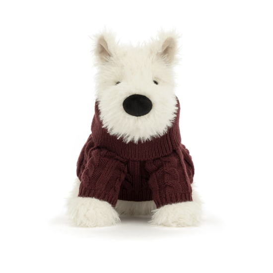 Peluche Munro Scottie Dog Winter Jumper - Jellycat